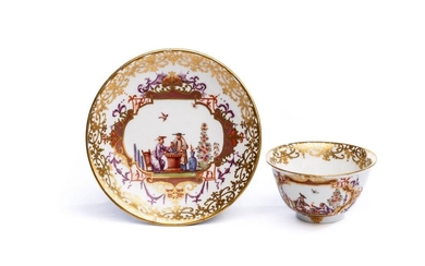 Bowl with saucer, Meissen 1725 | Koppchen mit Unterschale, Meissen 1725