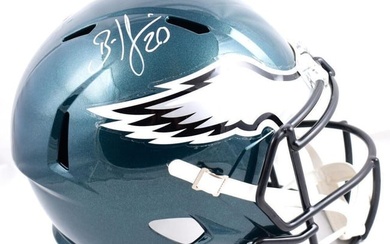 Brian Dawkins Signed Philadelphia Eagles F/S Speed Helmet-Beckett W Holo *White