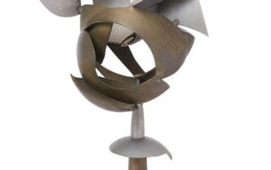 Bryan Kneale MBE RA, British b.1930 - Maquette; bronze and aluminium, 22.3(H) x 10(W) x 9(D) cm (ARR)