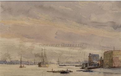 CHARLES WILLIAM WYLLIE (BRITISH, 1853-1923) Lower Thames Sig...