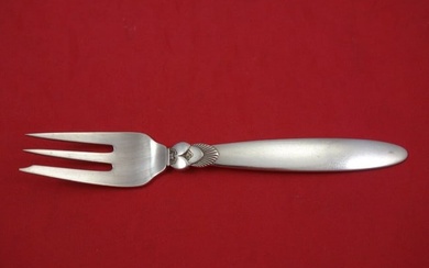 Cactus by Georg Jensen Sterling Silver Pastry Fork 3-Tine w/Notch GI Mark 5 7/8"
