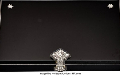 Cartier Art Deco Diamond, Enamel, Gold, Silver