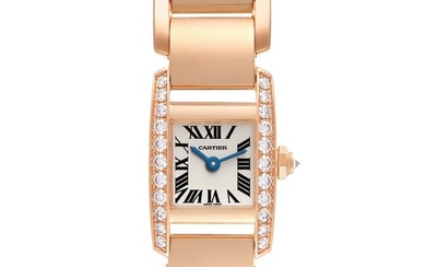 Cartier Tankissime Silver Dial Rose