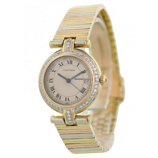 Cartier Trinity Vendome Diamond 18k Watch