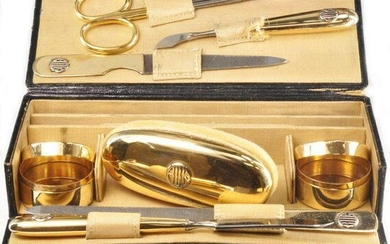 Cartier Victorian Yellow Gold Travel Manicure Set