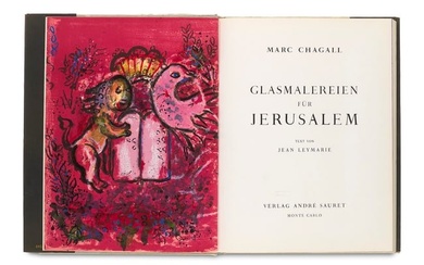 Chagall, Marc Glasmalereien für Jerusalem. Text von Jean Lemaire. Mit 2 farbigen OLithographien