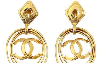 Chanel Earrings Vintage Hoops Worn 3 Ways Bold And