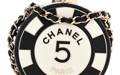 Chanel Lambskin Enamel Quilted Round