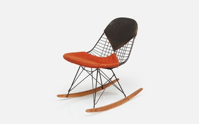 Charles + Ray Eames, Upholstered 'RKR' Rocking Chair