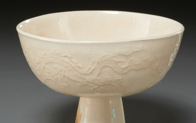 Chinese Dehua, blanc-de-chine footed cup