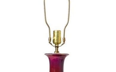 Chinese Glazed Stoneware Table Lamp