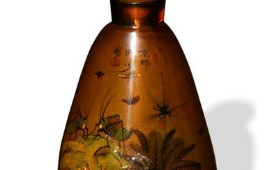 Chinese Inside-Painted Glass Snuff Bottle by Xue Shaofu