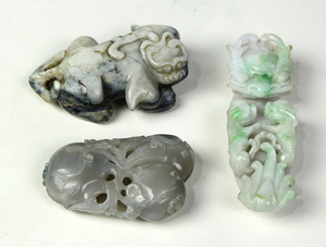 Chinese Jade/Hardstone Carvings, Mythical Beasts