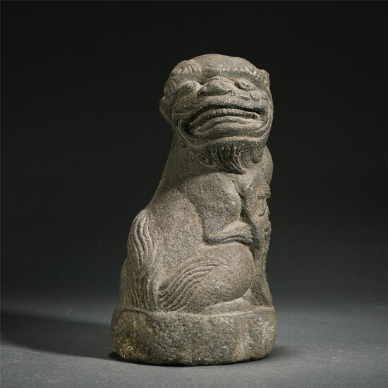 Chinese Stone Carved Auspicious Beast Ornament