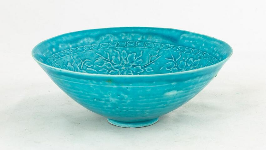 Chinese Turquoise Glaze Decorated Bowl