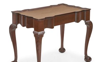 Chippendale-style Mahogany "Goddard" Tea Table, Jeffrey Greene (American, b. 1957),...