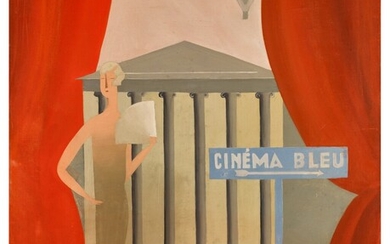 Cinéma bleu , René Magritte