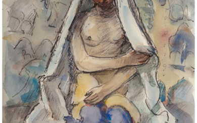 Clarence K. Hinkle (1880-1960), Nude in a Blanket