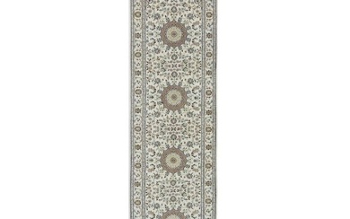 Classic Floral Medallion Style Indo-Nain 3X10 Oriental Runner Rug Hallway Carpet