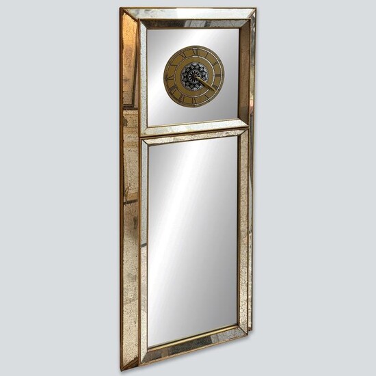 钟表镜子饰品十九世纪 Clock Mirror, 19th Century 135.5x55.5 x75 cm