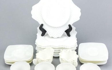 Collection Assorted Milk Glass