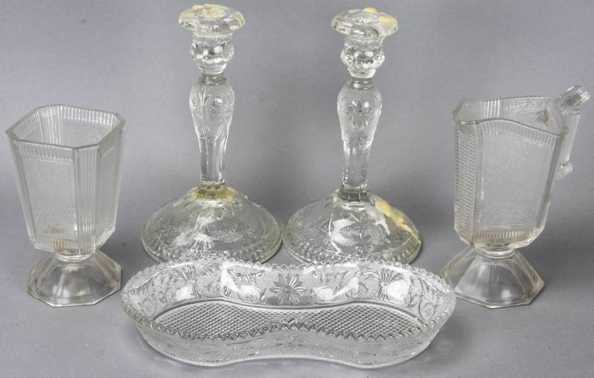 Collection of Pressed Glass / Sandwich Glass