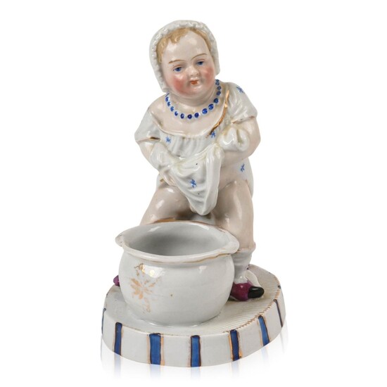 Continental Porcelain Figure of a Child with her