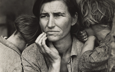 DOROTHEA LANGE (1895-1965) Migrant Mother, Nipomo, California (Destitute pea pickers in California. Mother...
