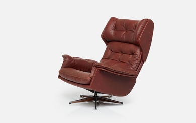 Danish, Swiveling Lounge Chair