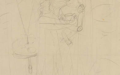 David Jones C.H. C.B.E. (British, 1895-1974) Sketch for Queen and...