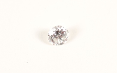 Diamant sur papier taillé en brillant calibré 0,45 carat environ. Couleur estimée : G. Pureté...