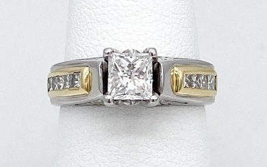 Diamond And Platinum Engagement Ring