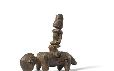 Dogon Figure standing on a Quadruped, Mali