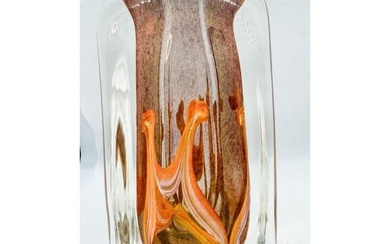 Dominick Labino Signed Vintage Art Glass Vase