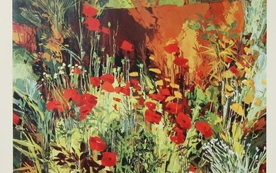 Douglas Atwill, Poppies with Achilles II, Poster