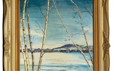 EMILE ALBERT GRUPPE (USA 1896-78) OIL ON BOARD, H 20"