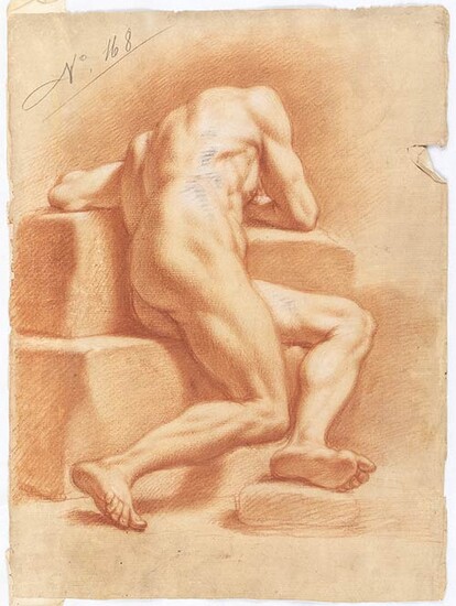 EMILIAN SCHOOL, 18th CENTURY Study of an academic nude from...