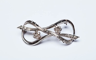 ETERNAL LOVE BROOCH 40s Handcrafted brooch made in Italy in...