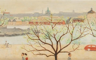 Einar Jolin (Swedish, 1890-1976) View of Stockholm