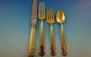 English Shell Vermeil by Lunt Sterling Silver Regular Size Place Setting(s) 4pc
