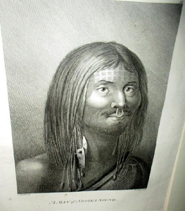 Engraving of Man from Nootka Sound