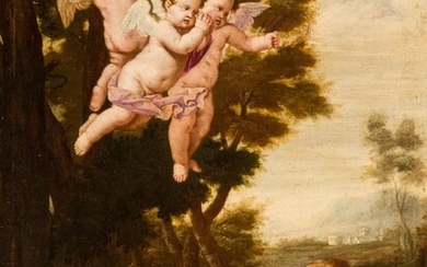 Escuela Francesa S. XVII. Alegoría de Cristo Niño