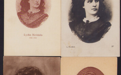 Estonia Group of postcards - L. Koidula, C.R. Jakobson before 1940 (4)