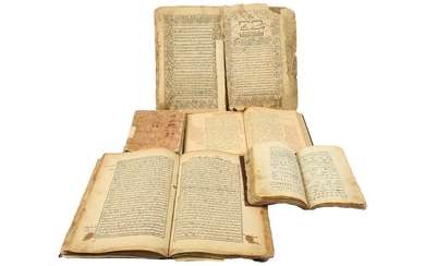 FOUR TEXTS ON GEOMANCY, DIVINATION, CONDUCT, JURISPRUDENCE AND A MANUSCRIPT OF LAMENTATION POETRY Iran, 19th century