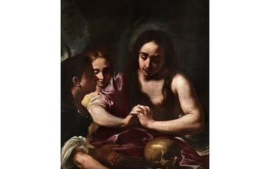 Felice Ficherelli il Riposo, 1605 – 1660, zug., HEILIGE MAGDALENA MIT ZWEI ENGELN