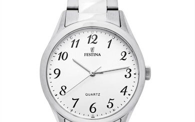 Festina F16875/1 - Quartz White Dial Stainless Steel Men's Watch