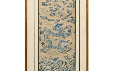 Fine Chinese silk kesi embroidered panel