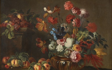 Follower of Abraham Brueghel A pair of floral still lifes:...
