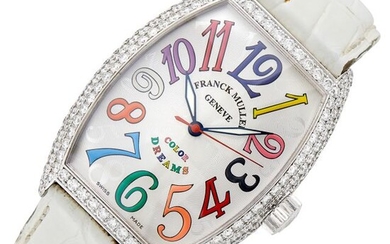 Franck Muller White Gold and Diamond 'Color Dreams' Wristwatch, No. 39