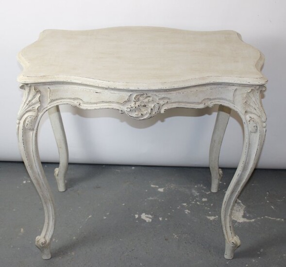 French Louis XV style painted table